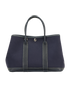 Garden Party 30, &pound;1,500, Handbags, Navy, Canvas/Leather, Front view